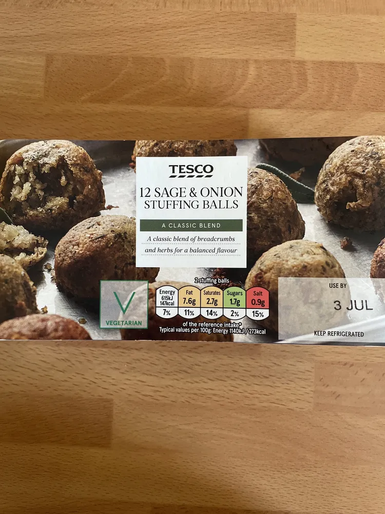 12 Sage & Onion Stuffing Balls