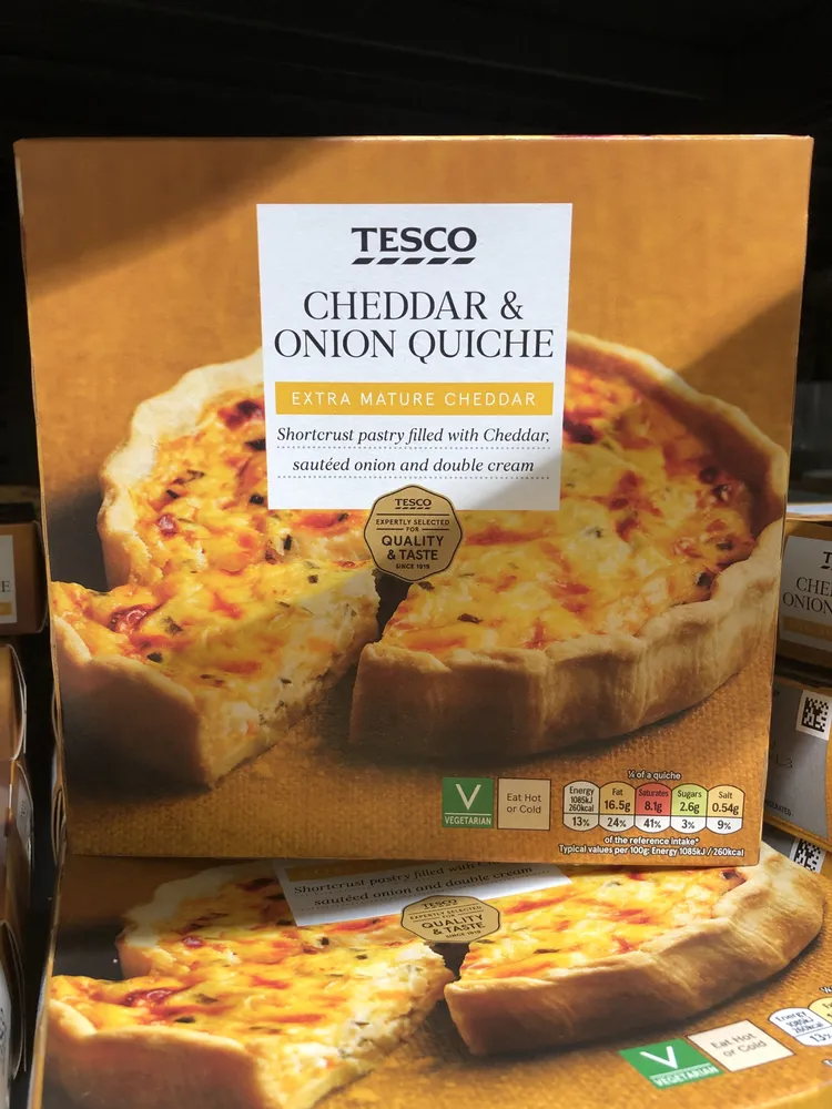 Cheddar and Onion Quiche