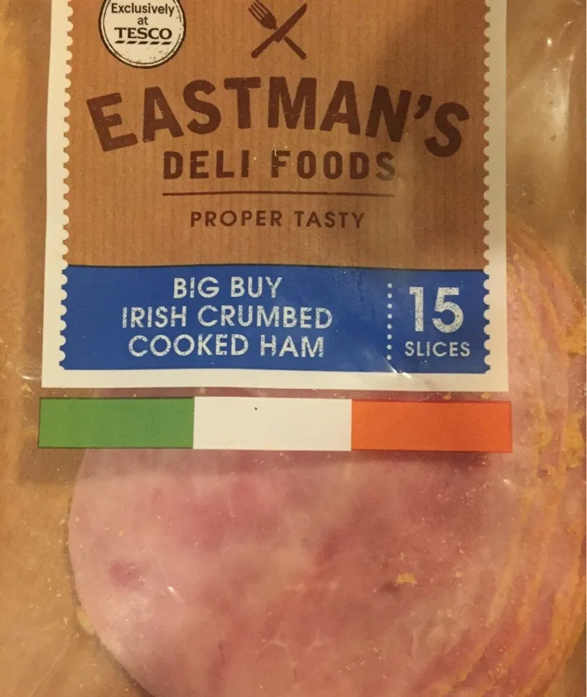 Crumbed irish ham