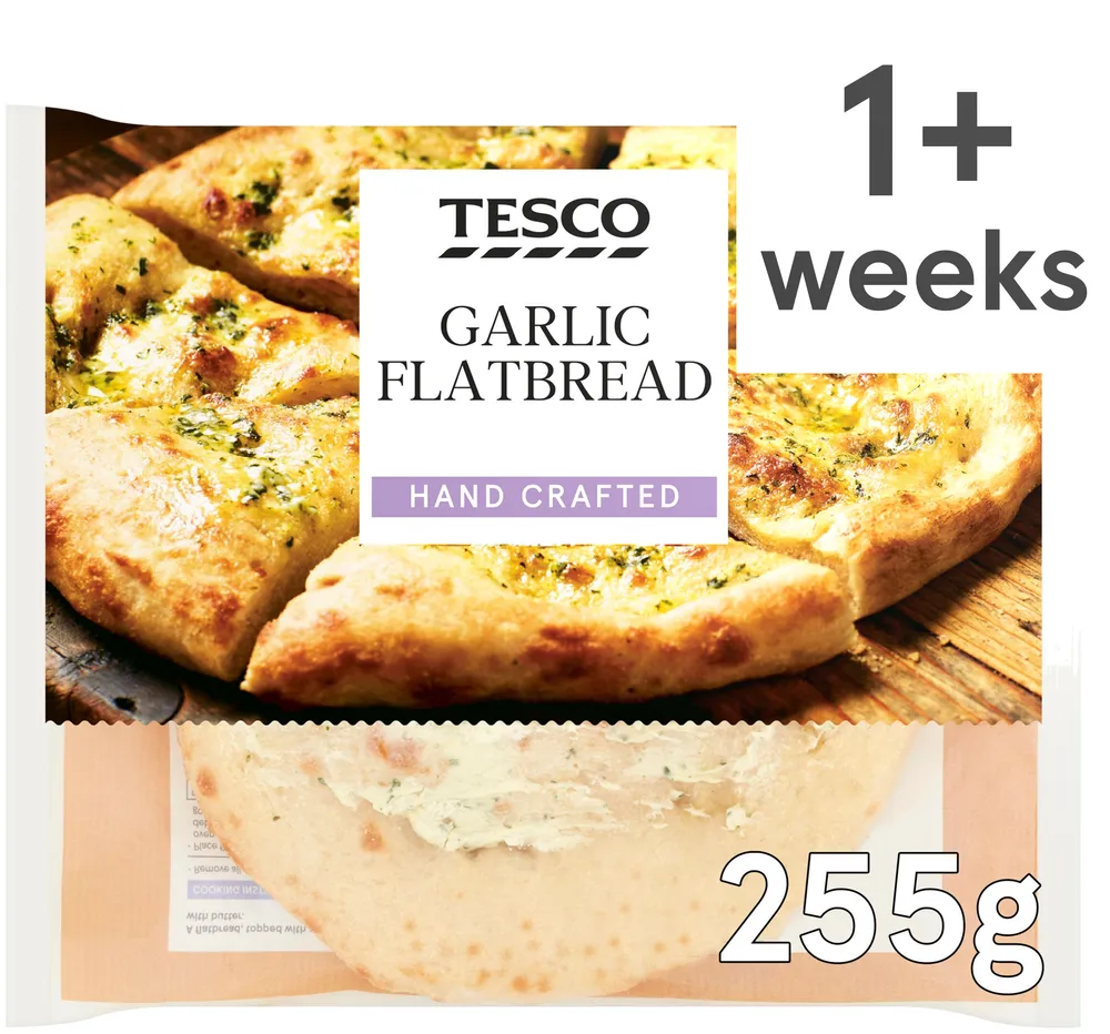 Tesco Deep Filled Garlic Flatbread