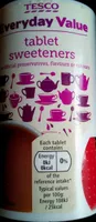Tablet sweeteners