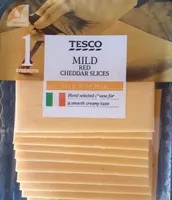 Mild red cheddar slices