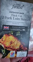 British outdoor bred thick cut pork loin steaks 400g pack