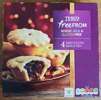 Free from deep filled mince pies