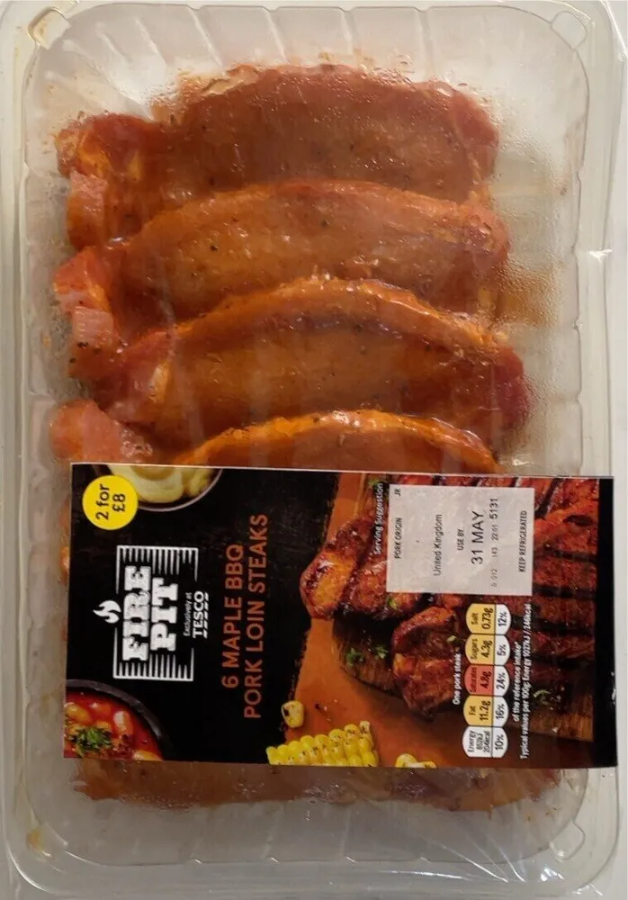 MAPLE BBQ PORK LOIN STEAKS