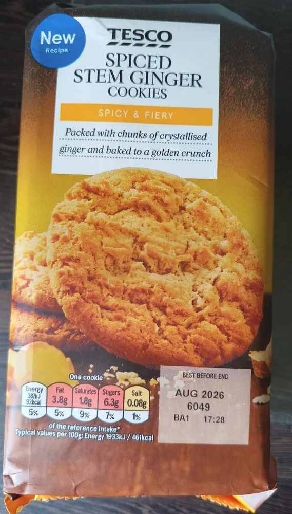 Spiced Stem Ginger Cookies