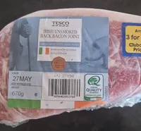 Irish unsmoked Bacon Joint