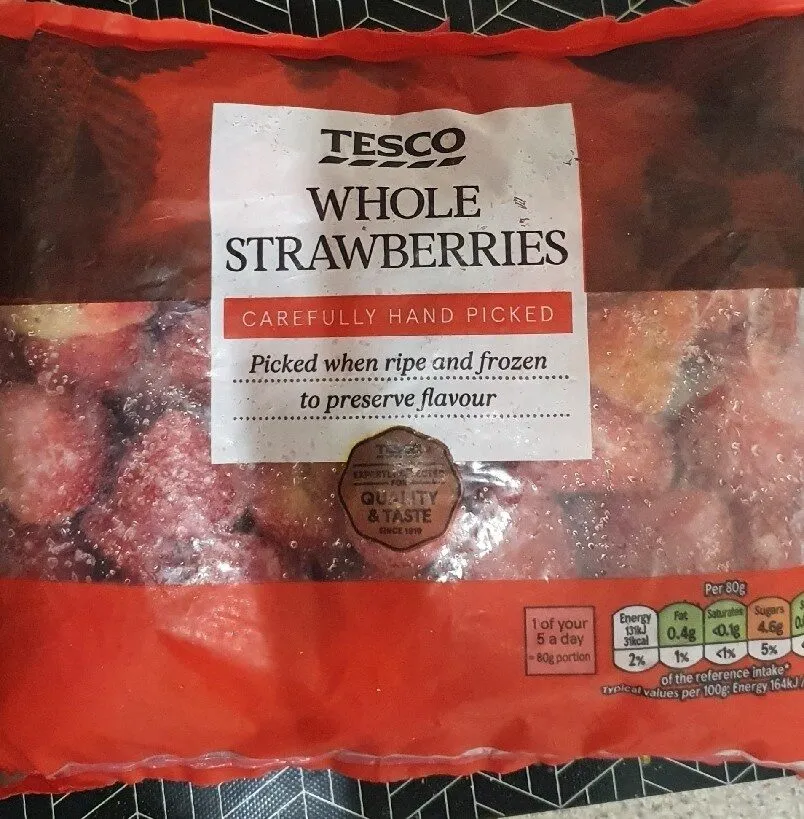 Whole strawberries frozen