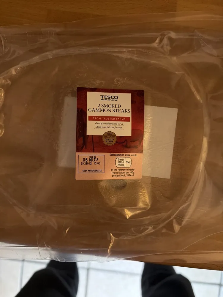 Smoked gammon steak