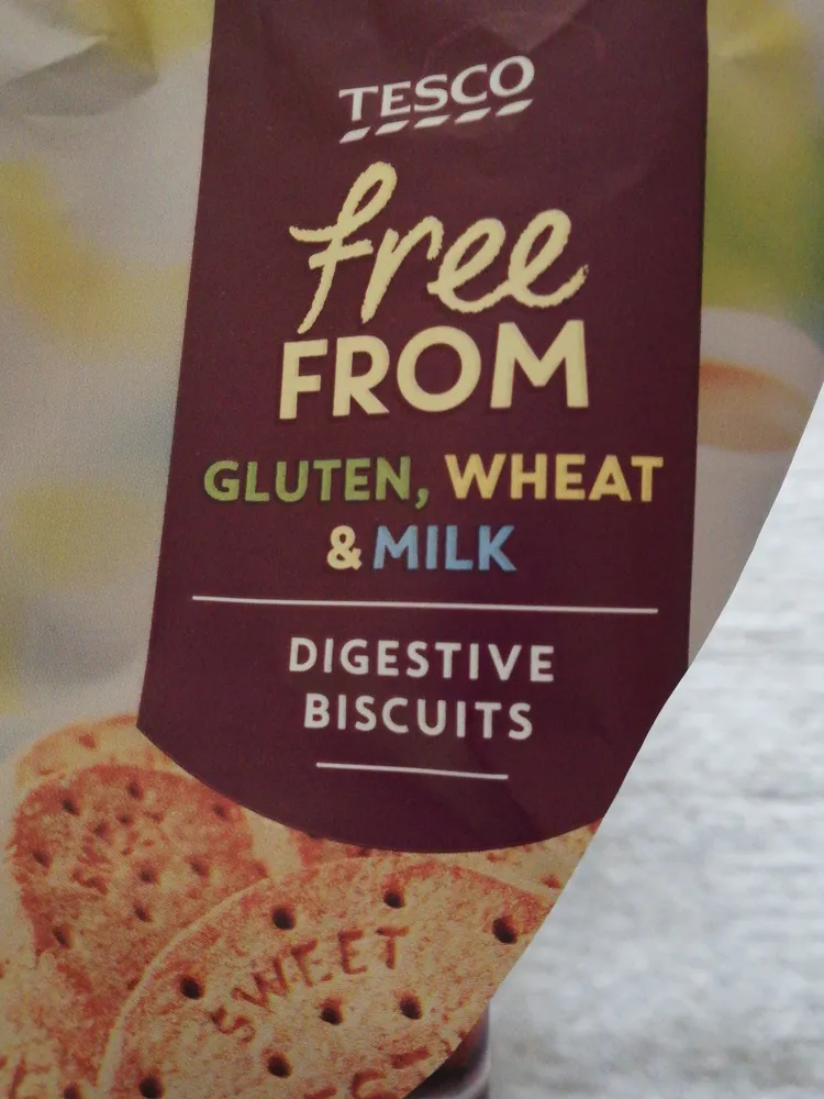 Free FROM Gluten, Wheat & MilkDigestive Biscuits
