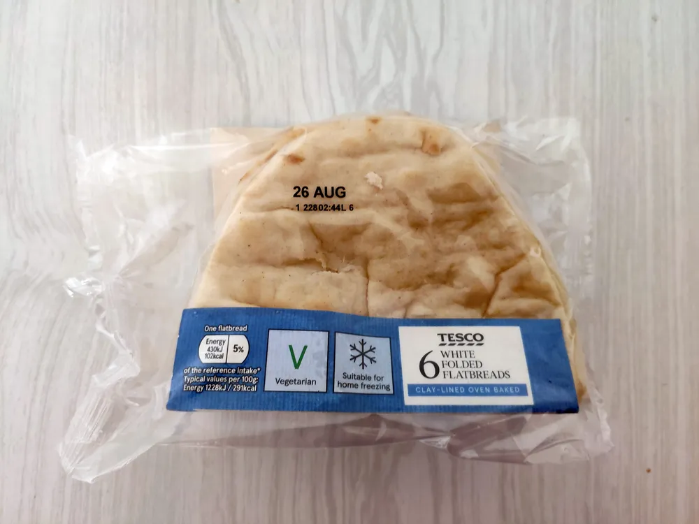 White Folded Flatbreads