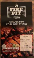 Maple bbq pork loin steaks