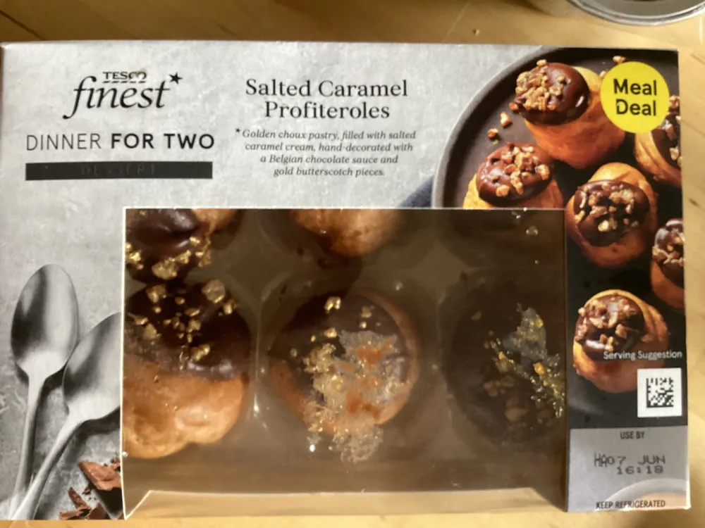 Salted Caramel Profiteroles