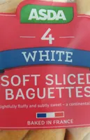 Soft sliced baguettes