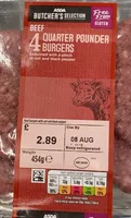 4 QUARTER POUNDER BEEF BURGERS