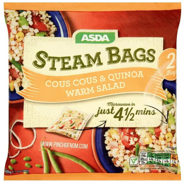 ASDA 4 Steam Bags Giant Couscous & Quinoa