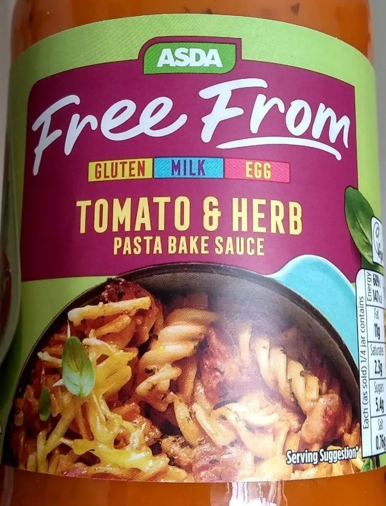 Free From Tomato & Herb Pasta Bake Sauce