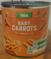Baby carrots in water