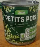Petits pois in water