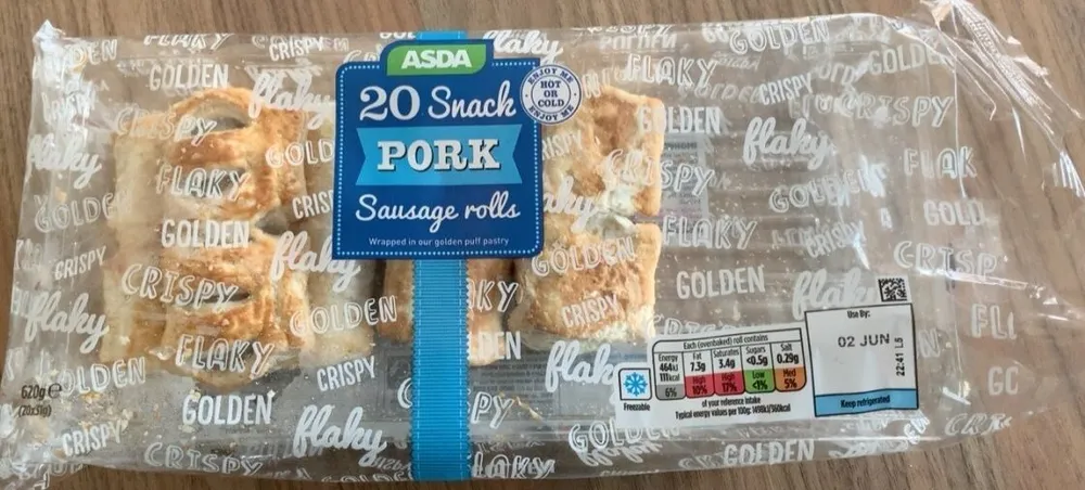 20 Pork Sausage rolls