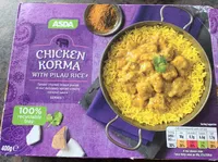 CHICKEN KORMA WITH PILAU RICE