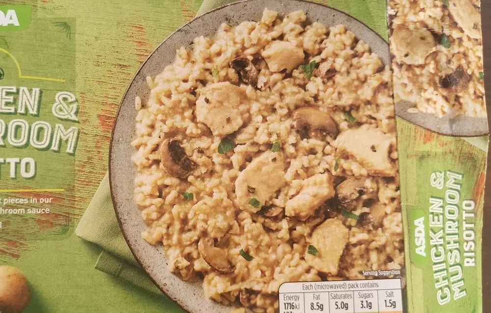 Chicken and mushroom risotto