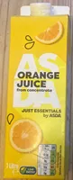 Just Essentials Orange Juice From Concentrate