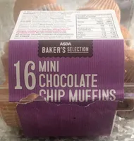 16 mini chocolate chip muffins