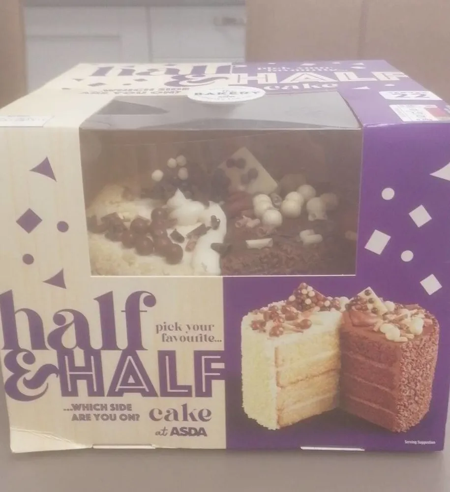Half and Half cake