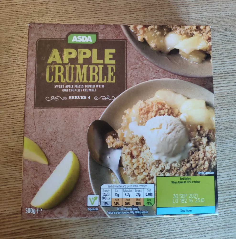 Apple crumble