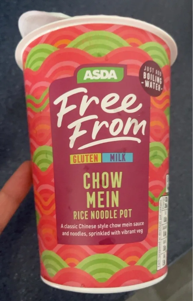 Chow mein rice noodle pot