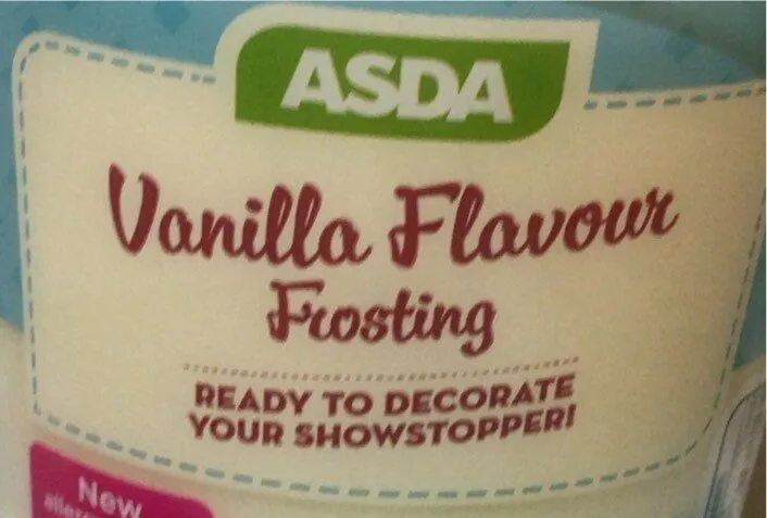 Vanilla flavour frosting