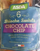 Asda Brioche Swirls Chocolate chips