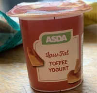 Low fat toffee yogurt