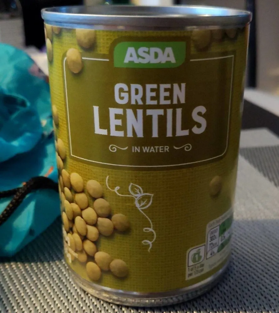 Green Lentils in Water