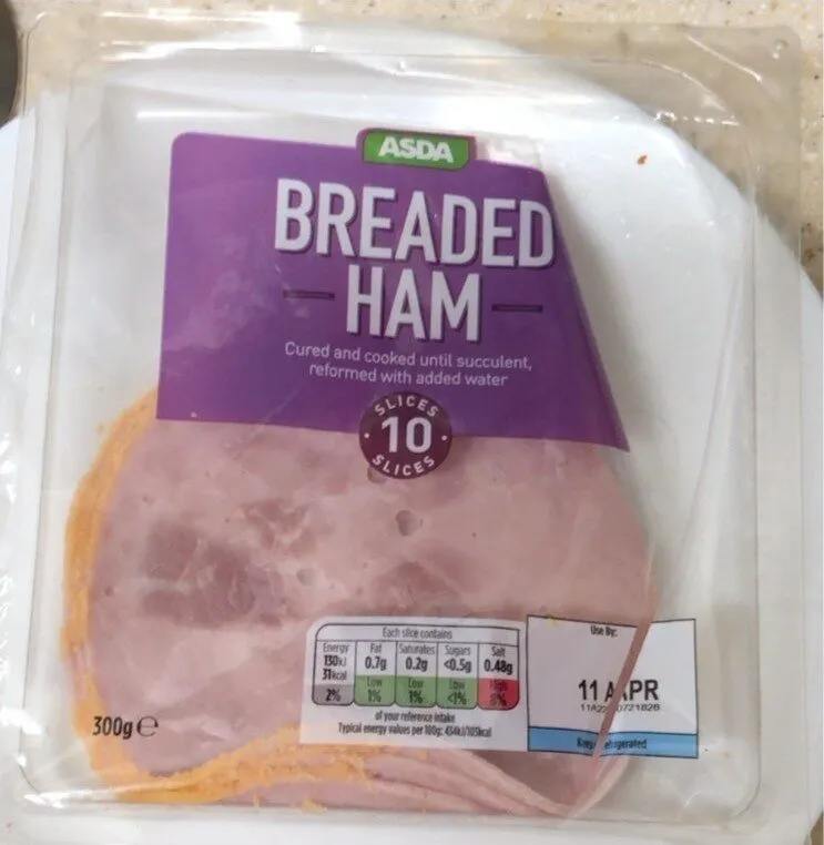 Breaded ham