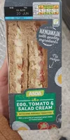 Egg tomato and salad cream