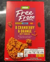 8 cranberry & orange oaty cookies