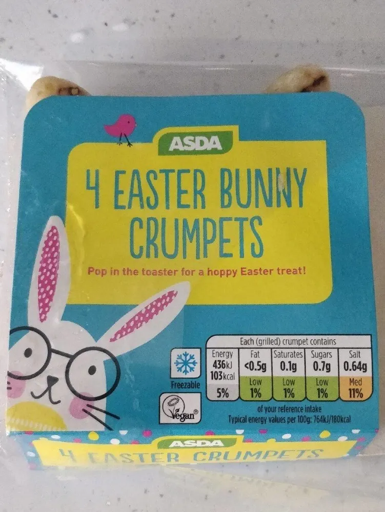 Easter bunny crumpets