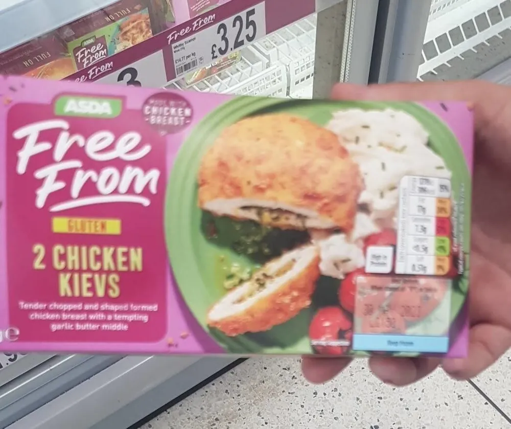 Free From GLUTEN MILK 2 CHICKEN KIEVS Made with 10