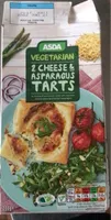 Vegetarian 2 cheese asparagus tarts