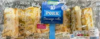 PORK SAUSAGE ROLLS Perfectly seasoned pork in gold