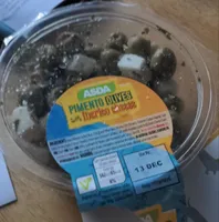Pimento olives with iberico cheese