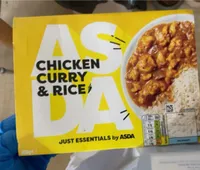 Chicken curry and rice