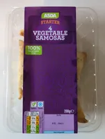 4 Vegetable Samosas (Starter)