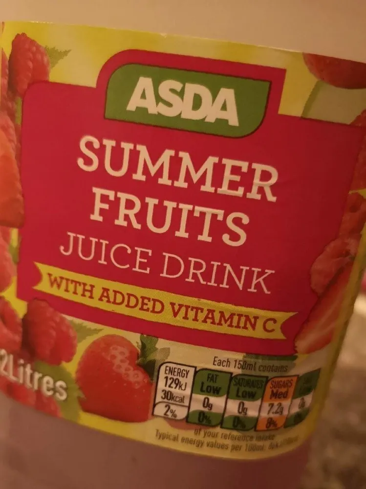Asda Summer Fruits with added Vitamin C