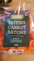 British carrot batons