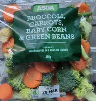 Broccoli carrots baby corn