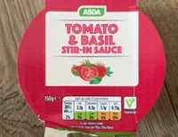 Tomato and basil stir in pasta sauce