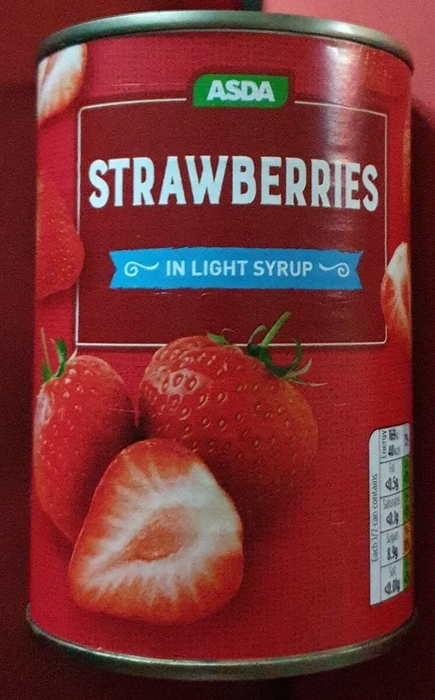 strawberries in light syrup